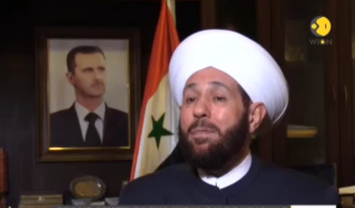 Syria: Assad's Grand Mufti was caught. He was reportedly arrested at Damascus international Airport, attempting to leave the country. He narrowly avoided being lynched by people last month in Aleppo.